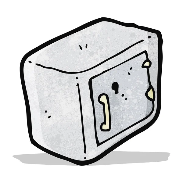 Caja fuerte de dibujos animados — Vector de stock