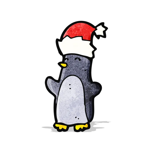 Pinguim de Natal bonito — Vetor de Stock