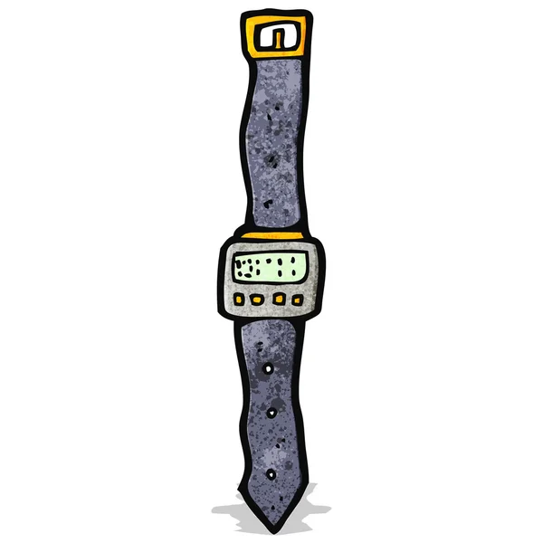 Orologio digitale cartone animato — Vettoriale Stock