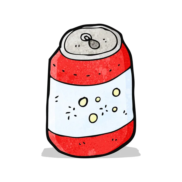 Cartoon canette de soda — Image vectorielle