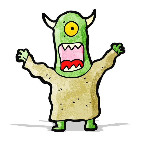 Cartoon främmande monster — Stock vektor