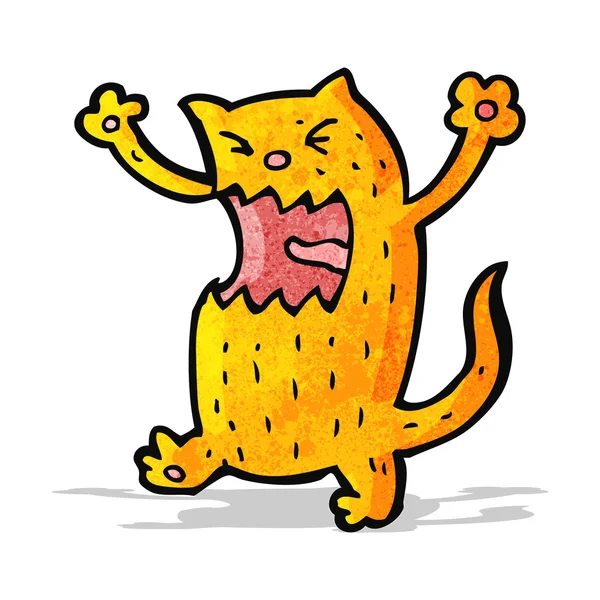 漫画怒っている猫 — ストックベクタ