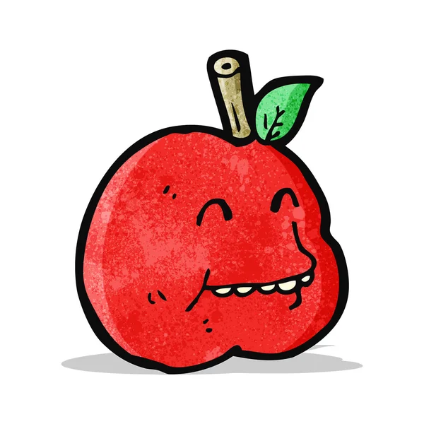 Cartoon-Apfel — Stockvektor