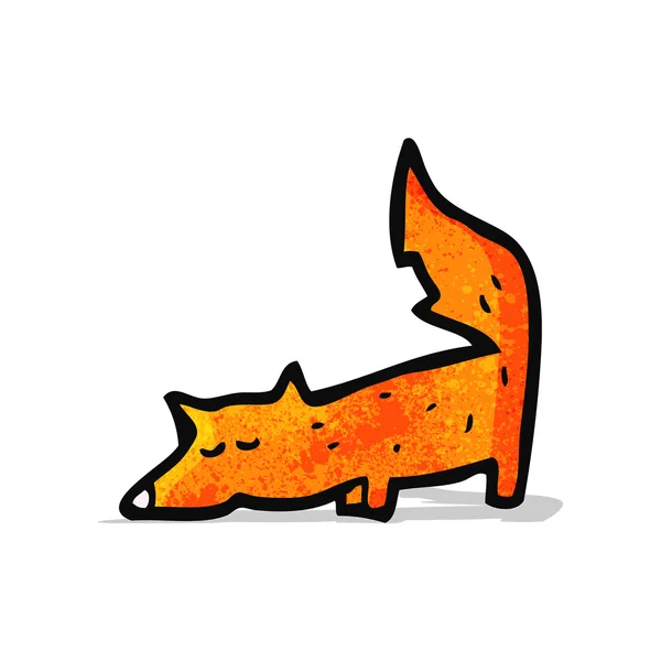 Cartoon weinig fox — Stockvector