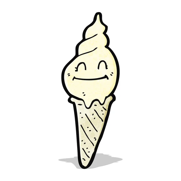 Helado personaje de dibujos animados — Vector de stock