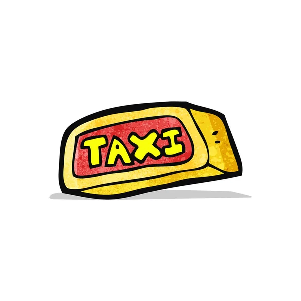 Cartoon taxi symbool — Stockvector