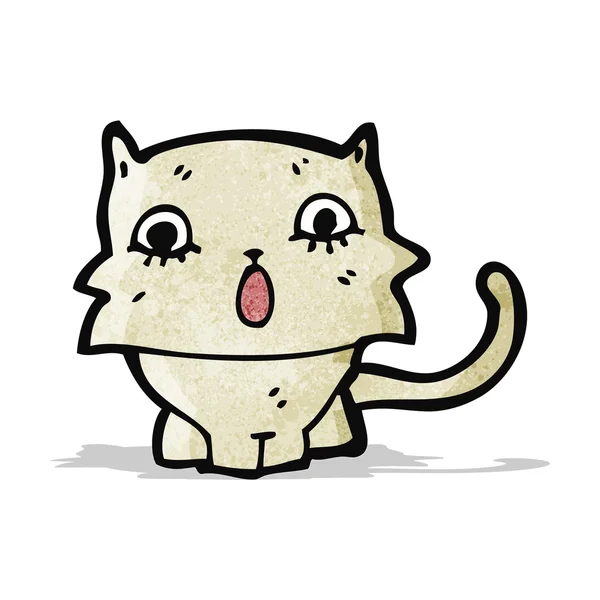 Geschokt kitten cartoon — Stockvector