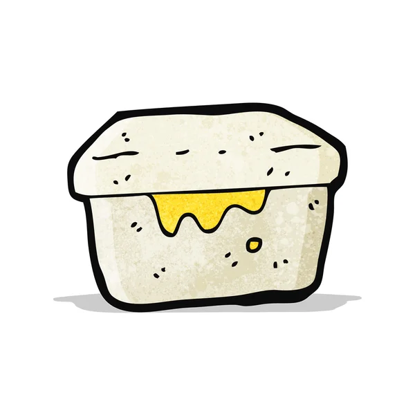Almuerzo caja personaje de dibujos animados — Vector de stock