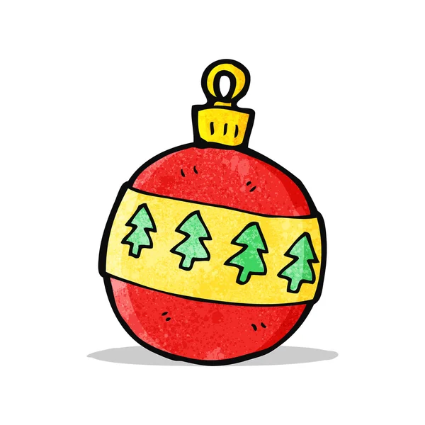 Cartoon christmas bauble — Stock Vector