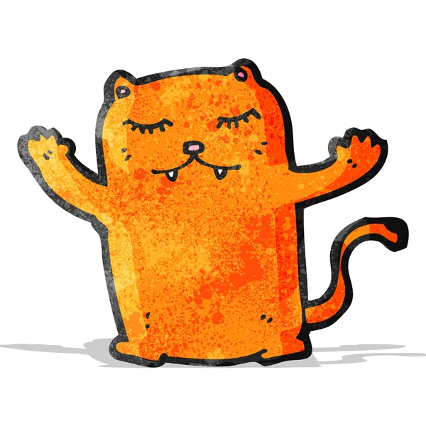 Karikatür zencefil kedi — Stok Vektör