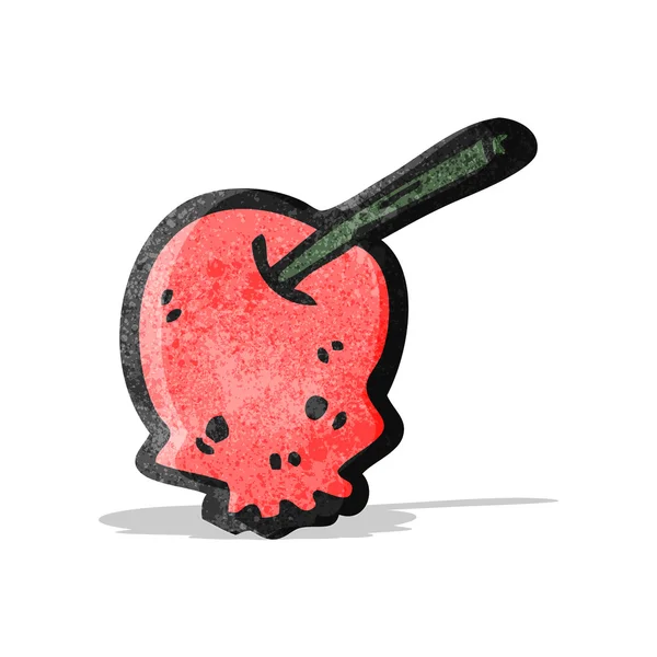 Cartone animato cranio ciliegia — Vettoriale Stock