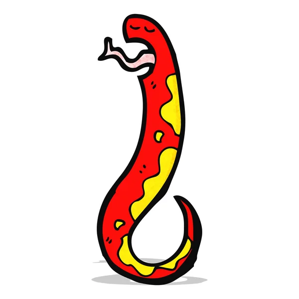 Serpiente de dibujos animados divertido — Vector de stock