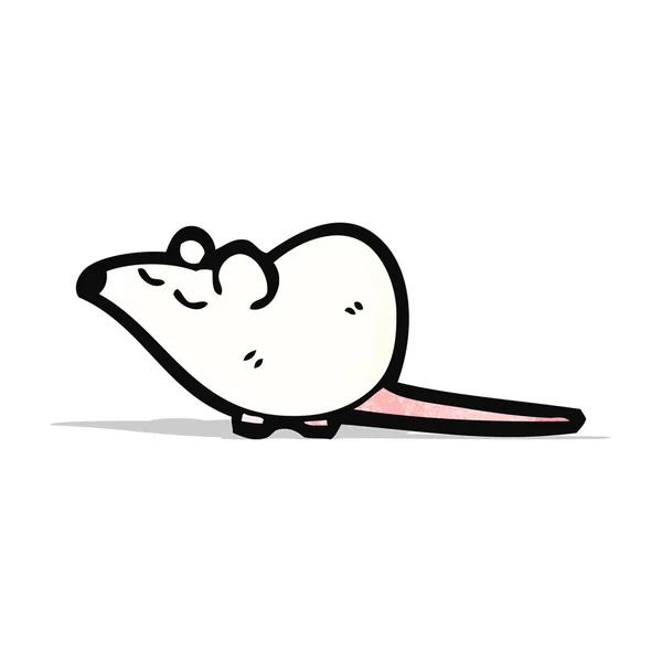 Desenhos animados do rato branco — Vetor de Stock