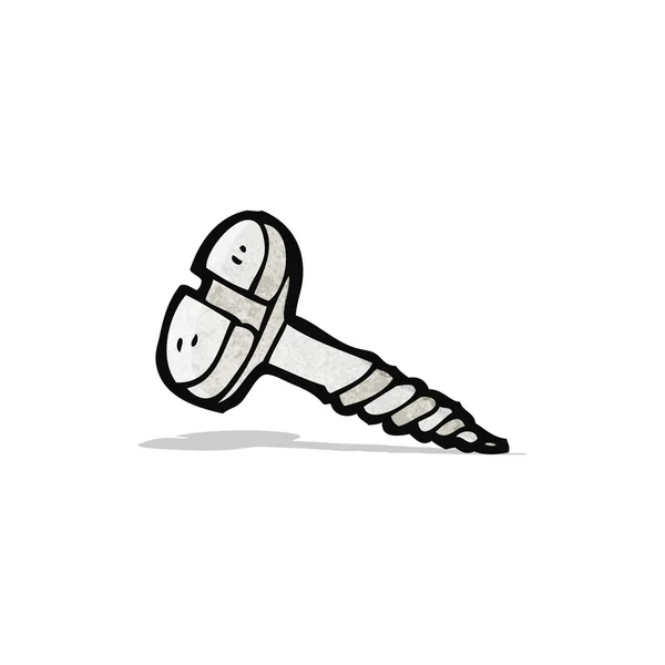 Cartoon screw — Stock Vector