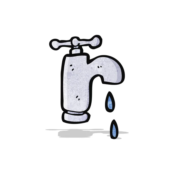 Cartoon dripping tap — Stock Vector