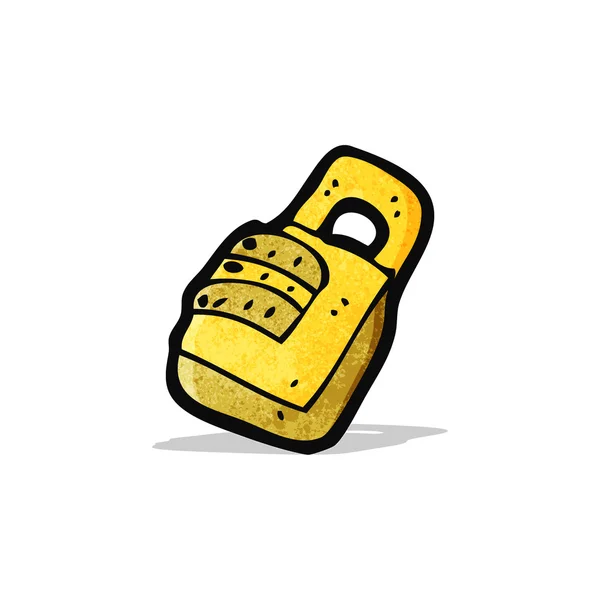 Cartoon padlock Stock Illustration