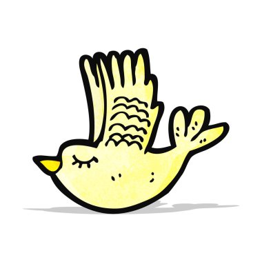 sevimli uçan kuş çizgi