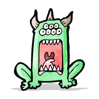 çizgi film canavarı