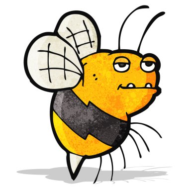 çizgi film şişman bumble bee