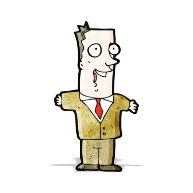 heyecanlı adam çizgi film