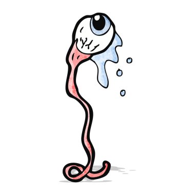 karikatür brüt göz küresi