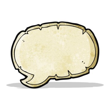 çizgi film dekoratif eski konuşma balonu