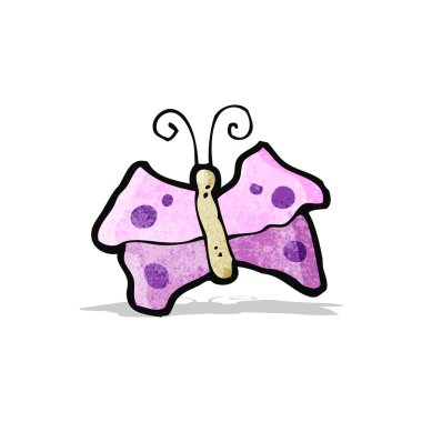 komik karikatür kelebek