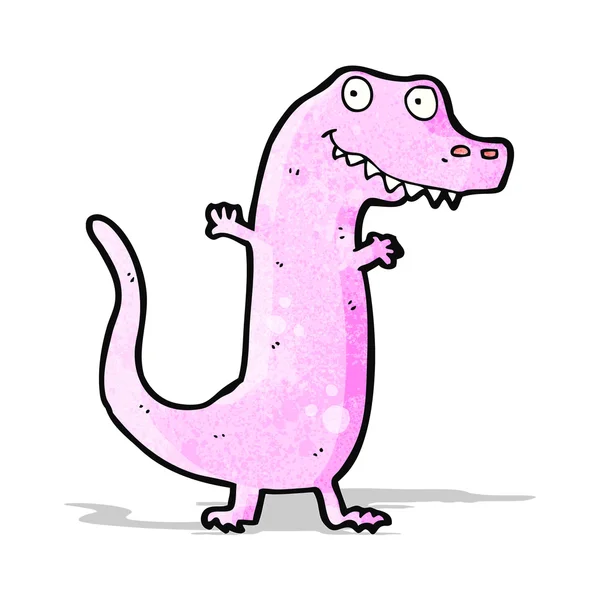 Dinossauro rosa dos desenhos animados —  Vetores de Stock