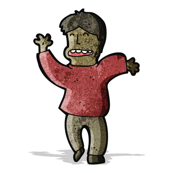Cartoon dansande man — Stock vektor