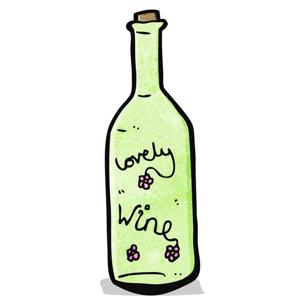 Cartone animato vino bello — Vettoriale Stock