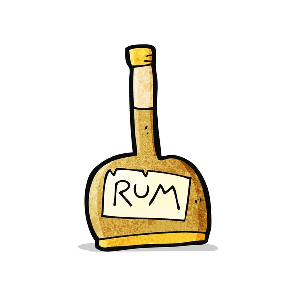 Cartoon rum fles — Stockvector