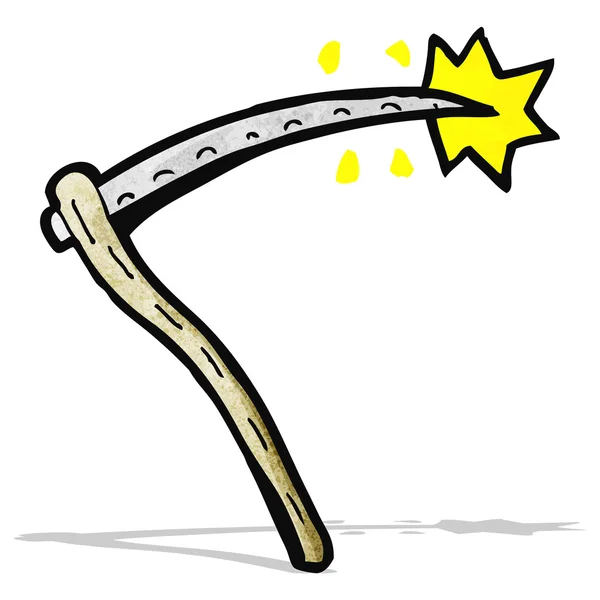 Cartoon scherpe scythe — Stockvector