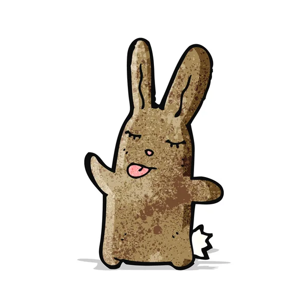 漫画茶色ウサギ — ストックベクタ