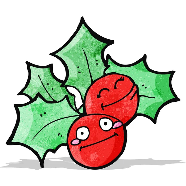 Cartoon holly — Stockvector