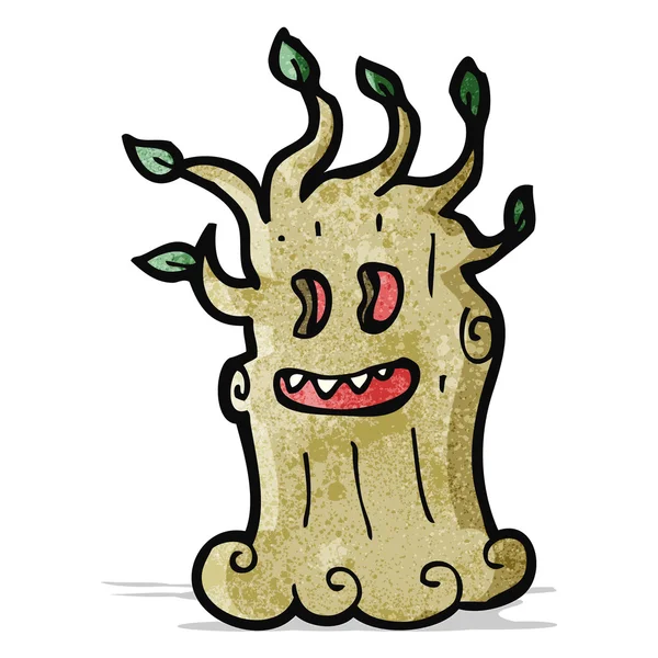 Árbol de dibujos animados espeluznante — Archivo Imágenes Vectoriales