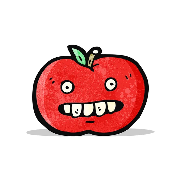 Cartoon apple — Stockvector