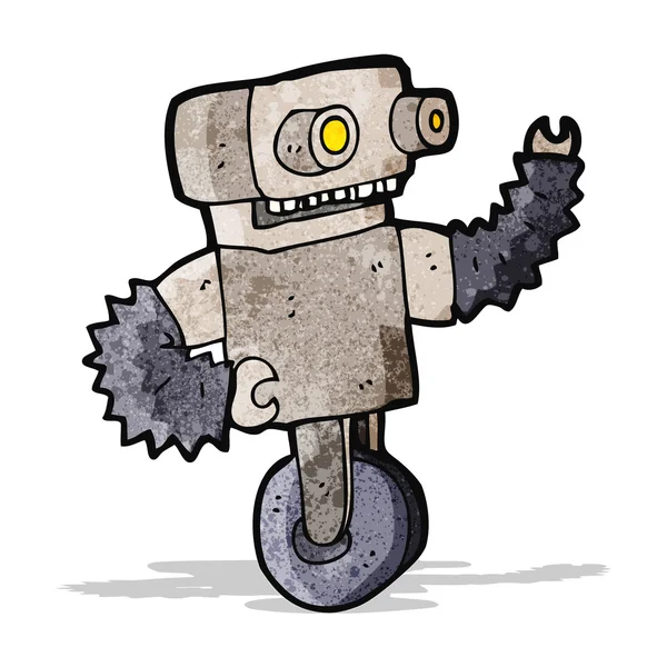 Robot de dibujos animados viejo — Archivo Imágenes Vectoriales