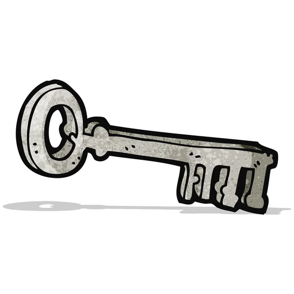 Cartoon metalen sleutel — Stockvector