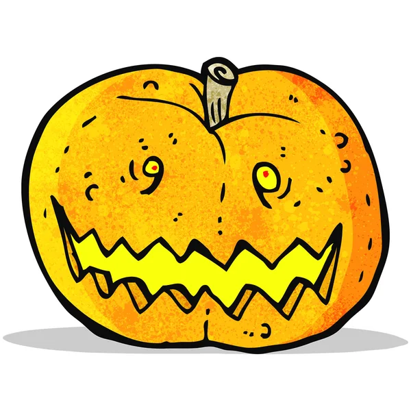 Halloween pompoen cartoon — Stockvector