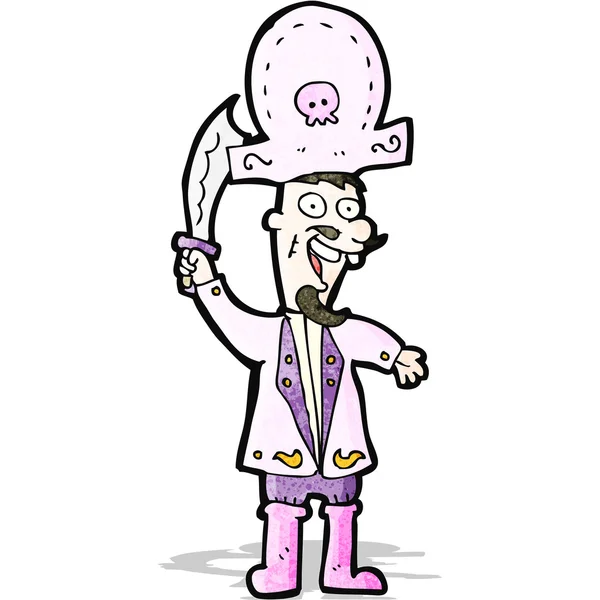 Cartoon roze piraat — Stockvector