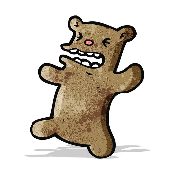 Cartoon boos teddy bear — Stockvector