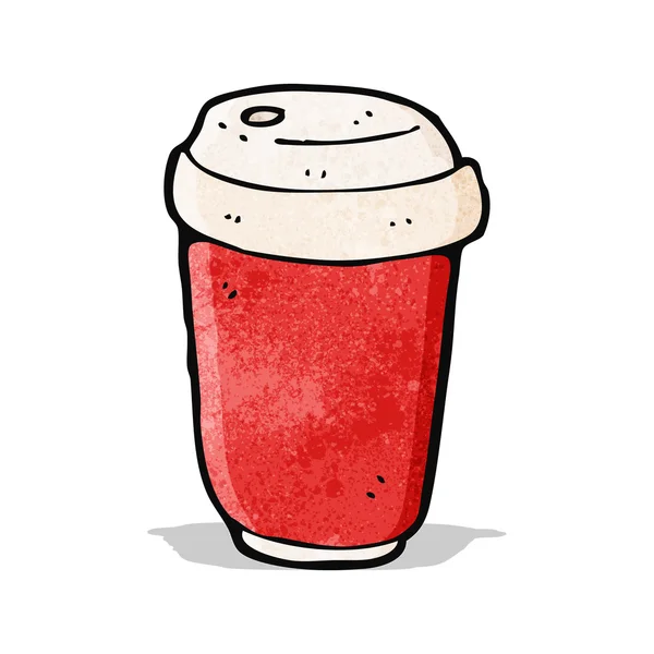 Cartoon koffie beker — Stockvector