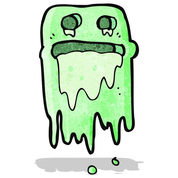 Cartoon slijmerige ghost — Stockvector