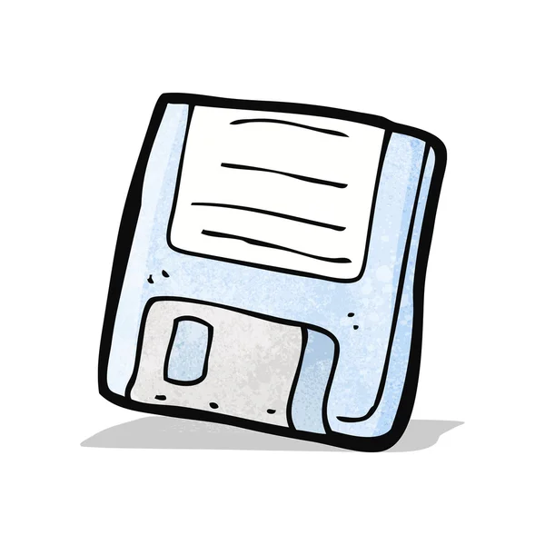 Tecknad gamla dator disk — Stock vektor