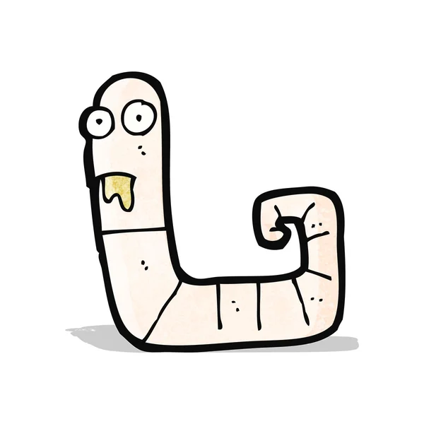 Cartoon worm — Stockvector