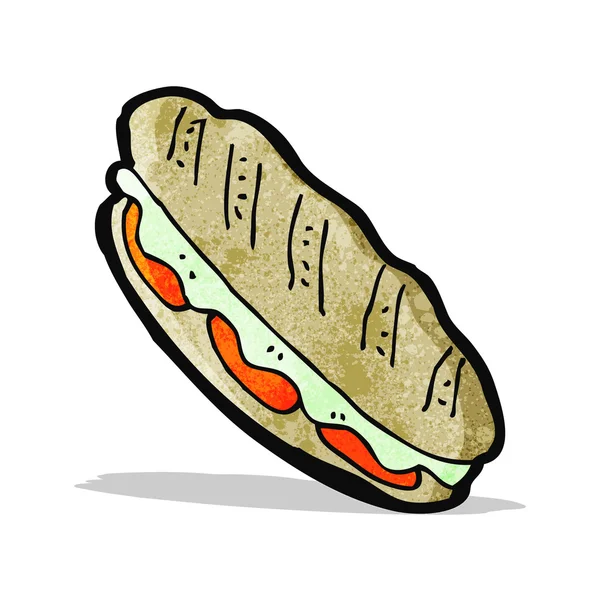 Cartoon-Sandwich — Stockvektor