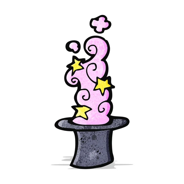 Magische cilinderhoed cartoon — Stockvector