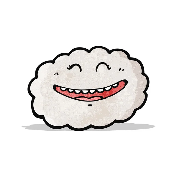 Nube de dibujos animados feliz — Vector de stock