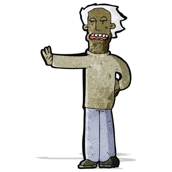 Karikatura člověka gestureing zastávka — Stockový vektor