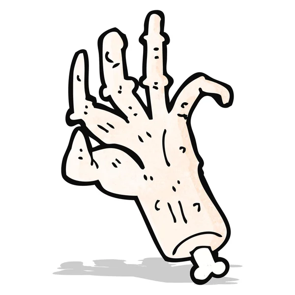 Cartoon gross avhuggna hand — Stock vektor